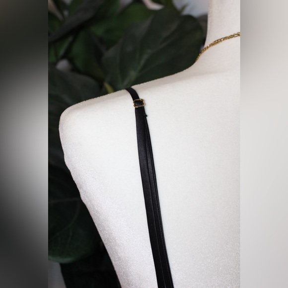 Victoria's Secret Black Jaguar Satin Romper - Picture 9 of 14